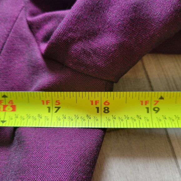 Kasper A.S.L. Womens Purple Blazer Jacket Size 8 Rayon/Polyester - Picture 8 of 9